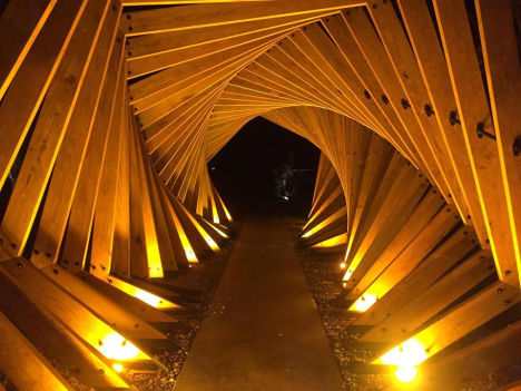 Tunel de madera